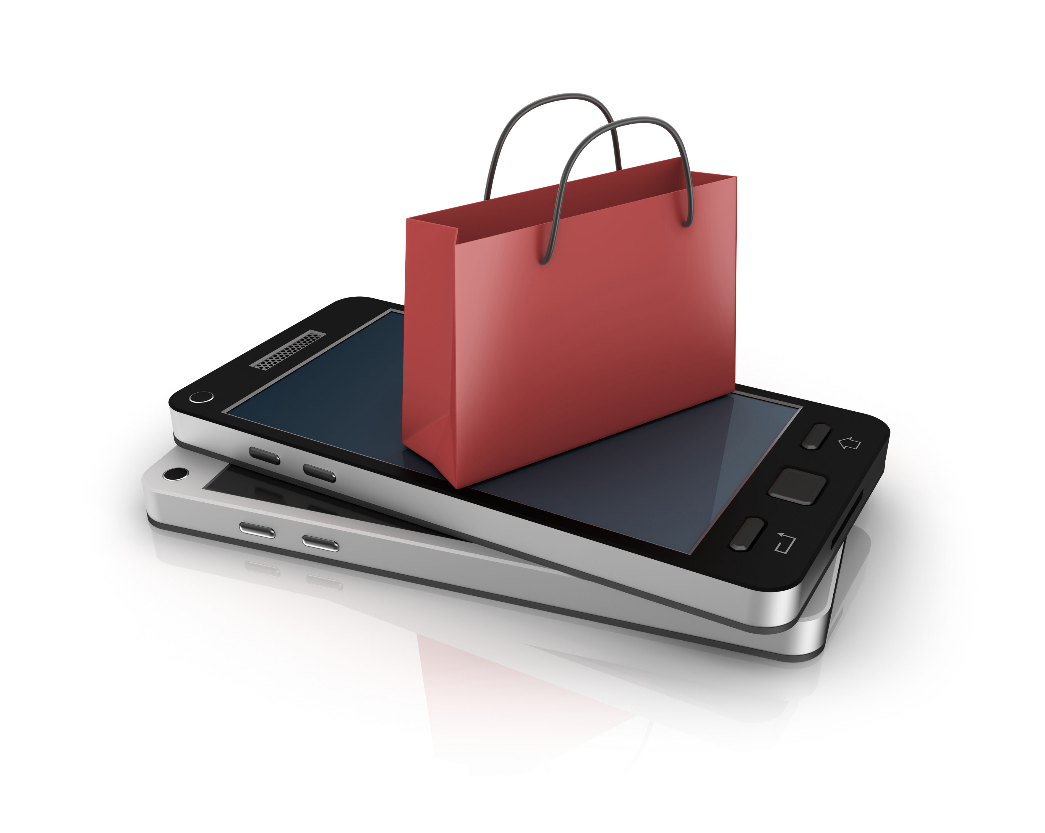 Smartphone-shopping-bag-164248846 e-solution
